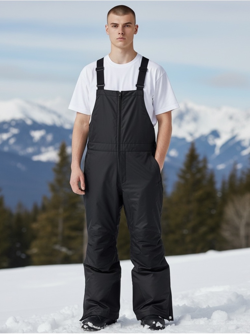 OVERLAND / PULSE Men’s Large Black BIB SKI PANTS